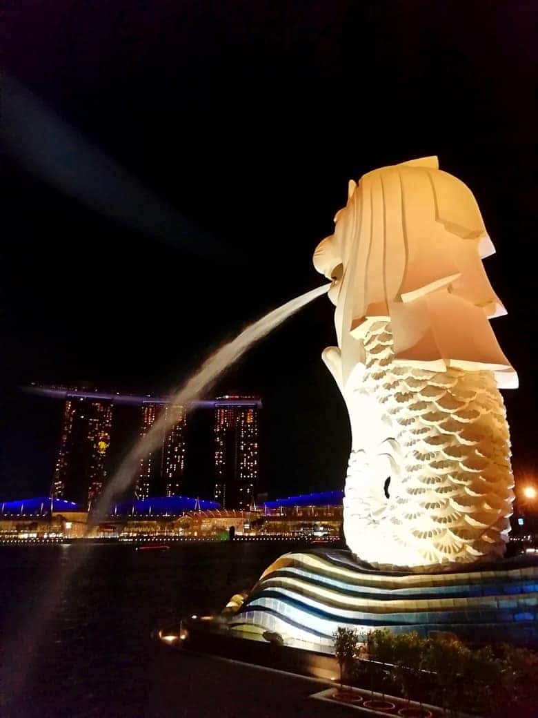 The Merlion in Singapur