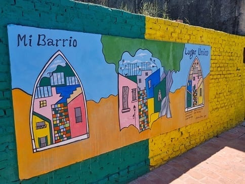 Wandmalerei in Loma San Jeronimo