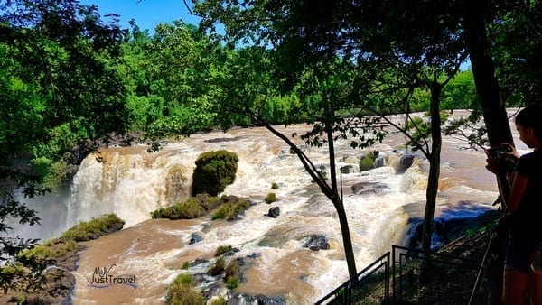 Der obere Teil des Wasserfalles Salto Monday