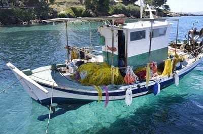 Kaíki griechisches Fischerboot