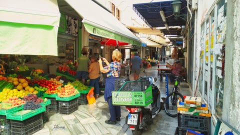 auf einem markt in Ermoupoli Syros
