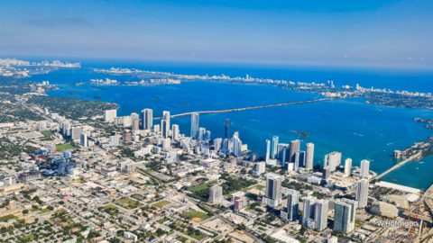Blick auf Miami Stadt