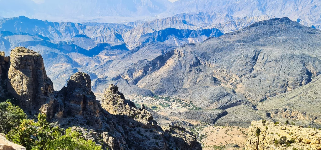 Blick in den Wadi Bani Awf, Oman