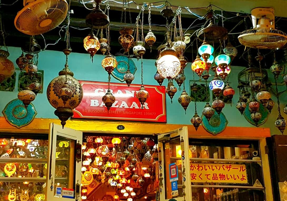 Ein Laden im arabischen Viertel, Kampong Glam, Singapur